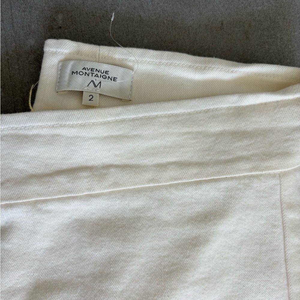 Cream Straight Leg Pants Lightweight Casual